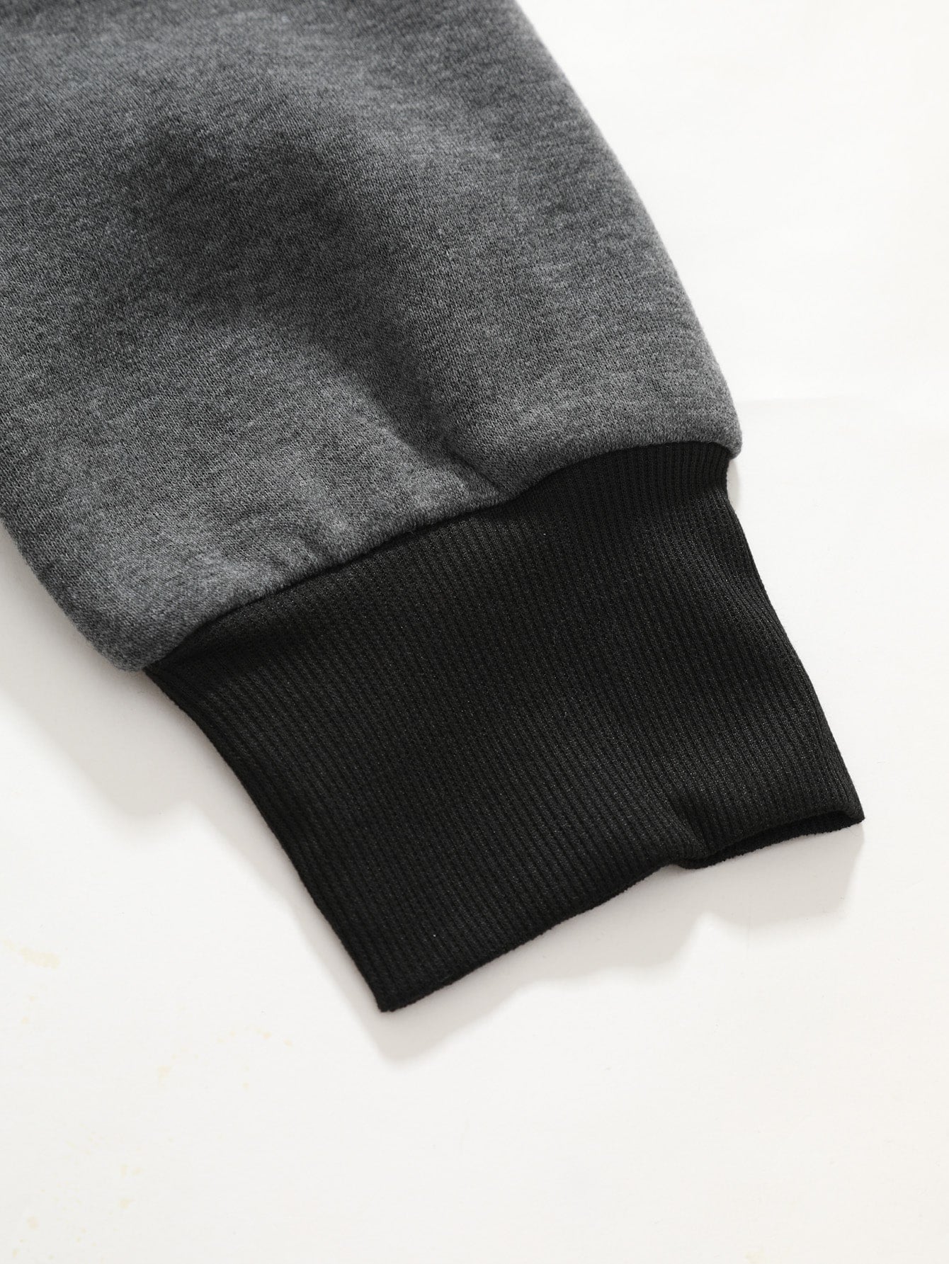 Manfinity Homme Men Patched Detail Kangaroo Pocket Drawstring Hoodie