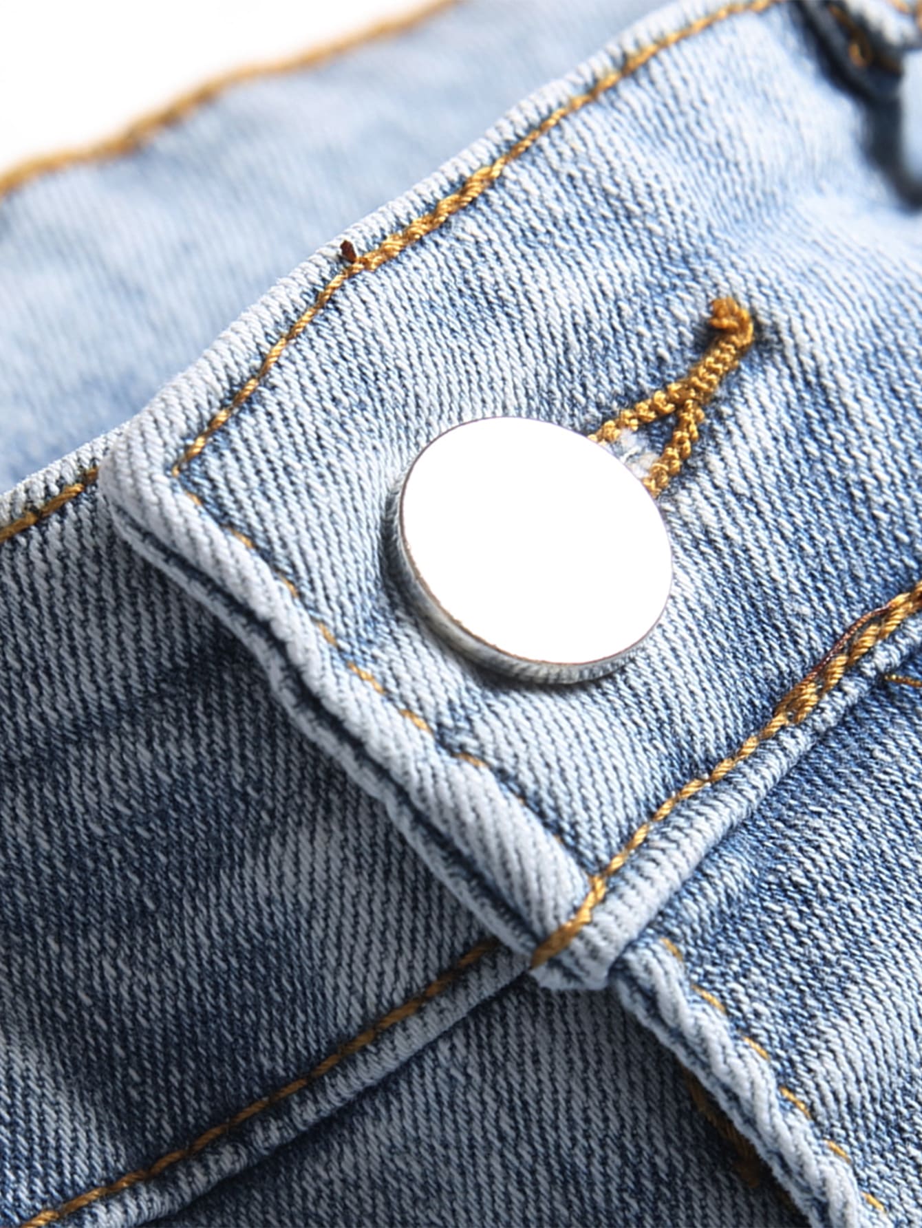 Manfinity LEGND Men Cotton Slant Pocket Ripped Jeans