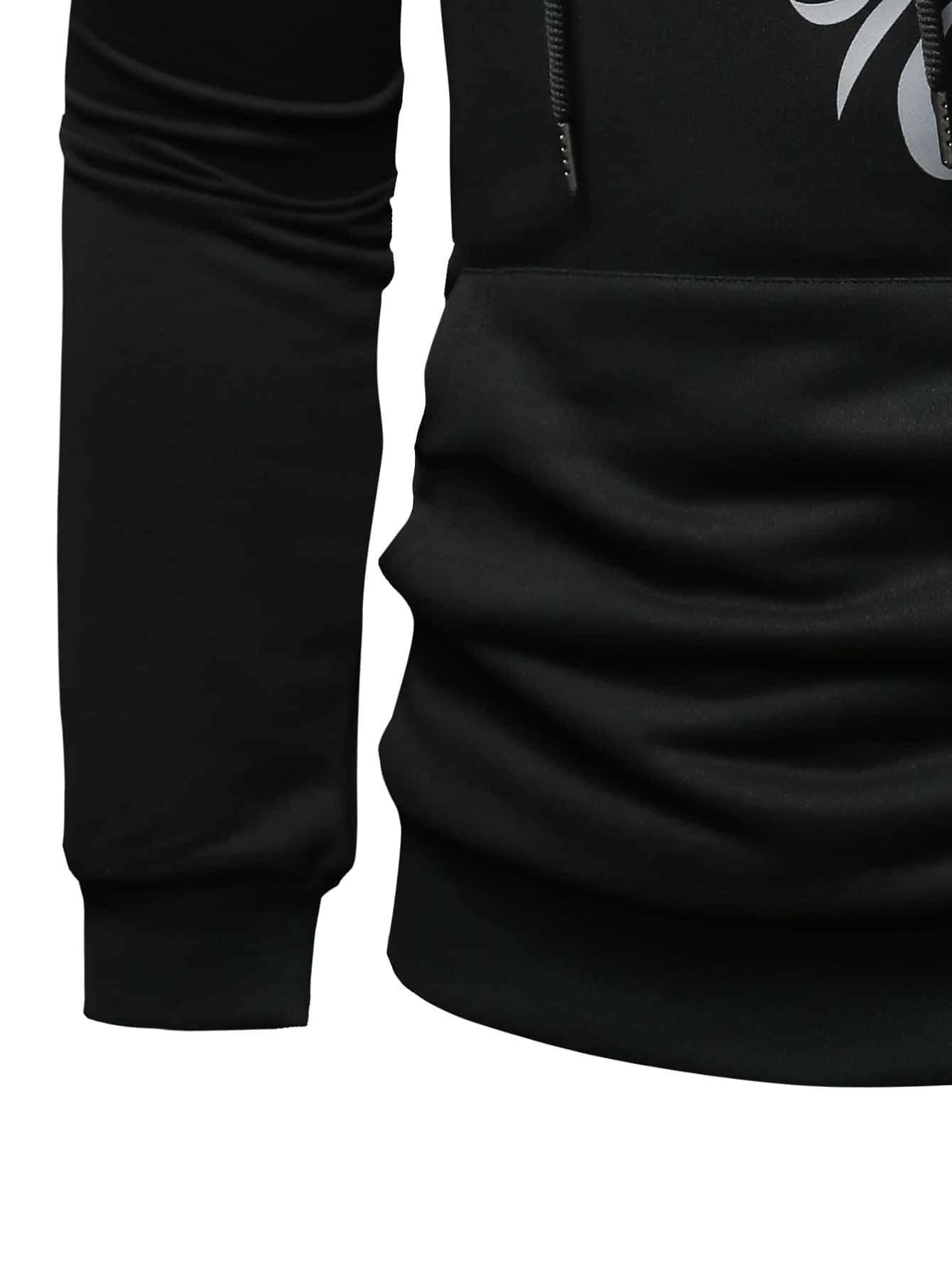 Manfinity LEGND Men Lion Print Kangaroo Pocket Drawstring Hoodie