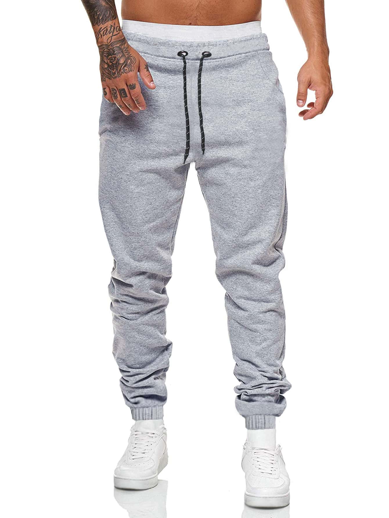 Manfinity Basics Men 2pack Drawstring Waist Sweatpants