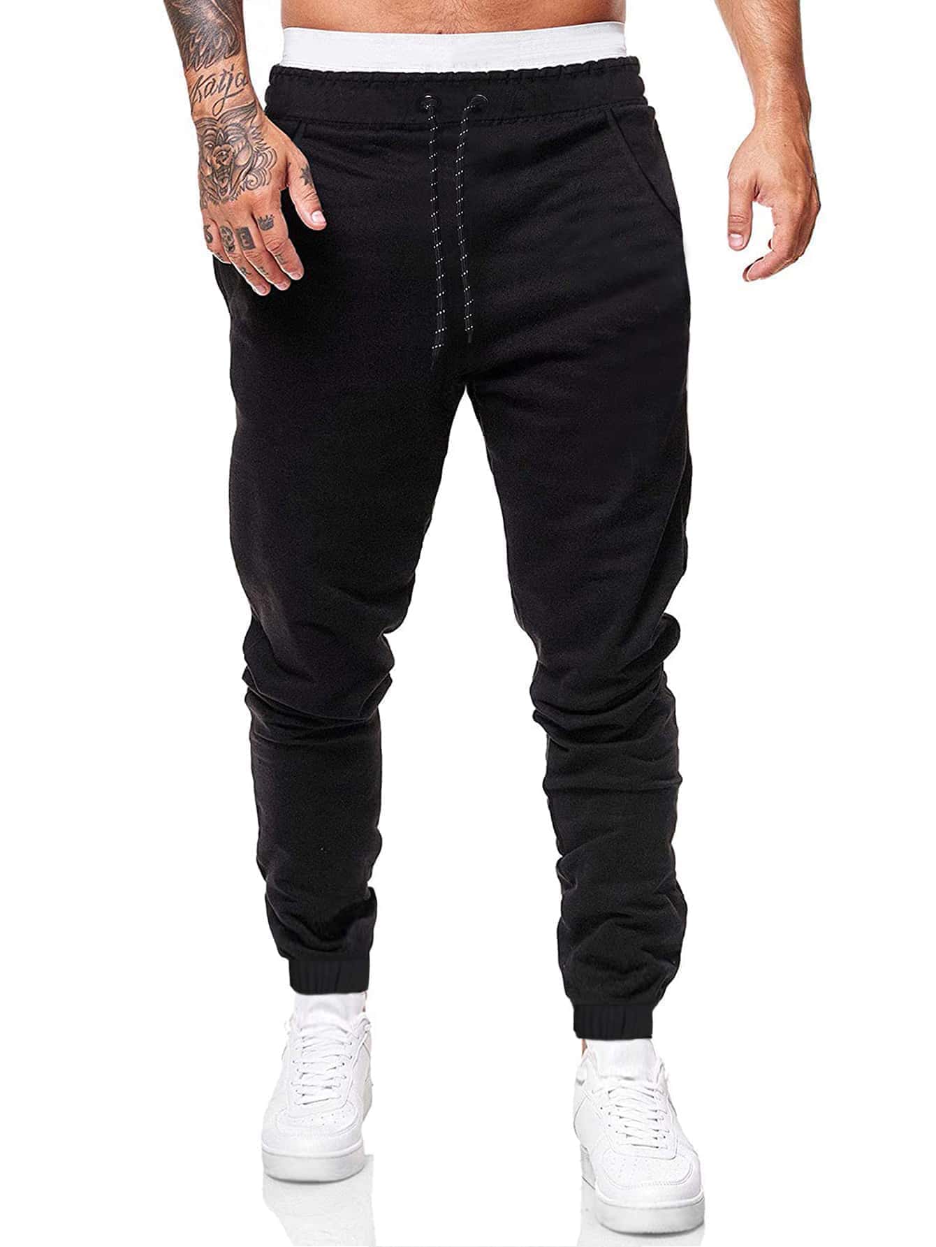 Manfinity Basics Men 2pack Drawstring Waist Sweatpants