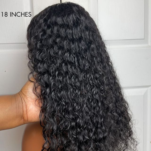 VIP Discount | Breathable Deep Wave 4x4 Closure Lace Glueless Mid Part Long Wig 100% Human Hair