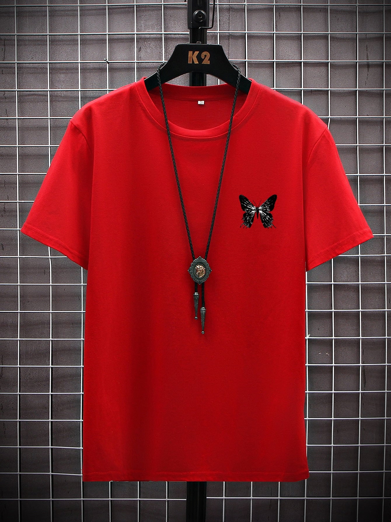 Manfinity EMRG Men Butterfly Slogan Graphic Tee