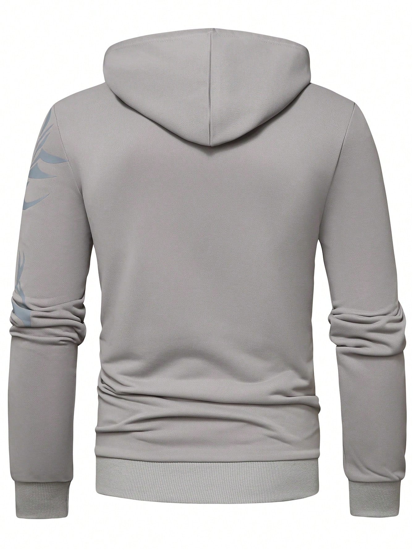Manfinity LEGND Men Lion Print Kangaroo Pocket Drawstring Hoodie