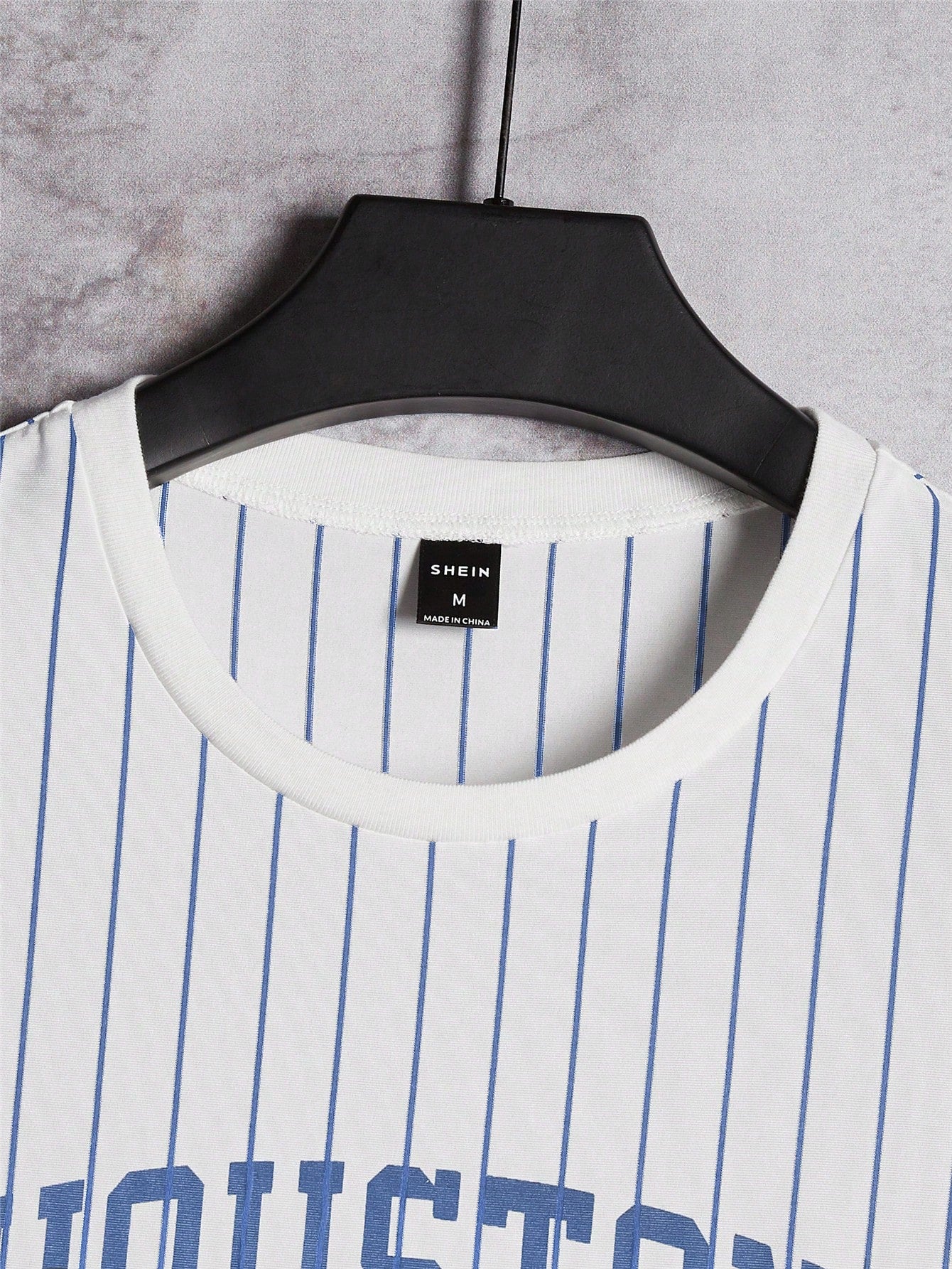 Manfinity Sporsity Men Striped Letter Graphic Tee