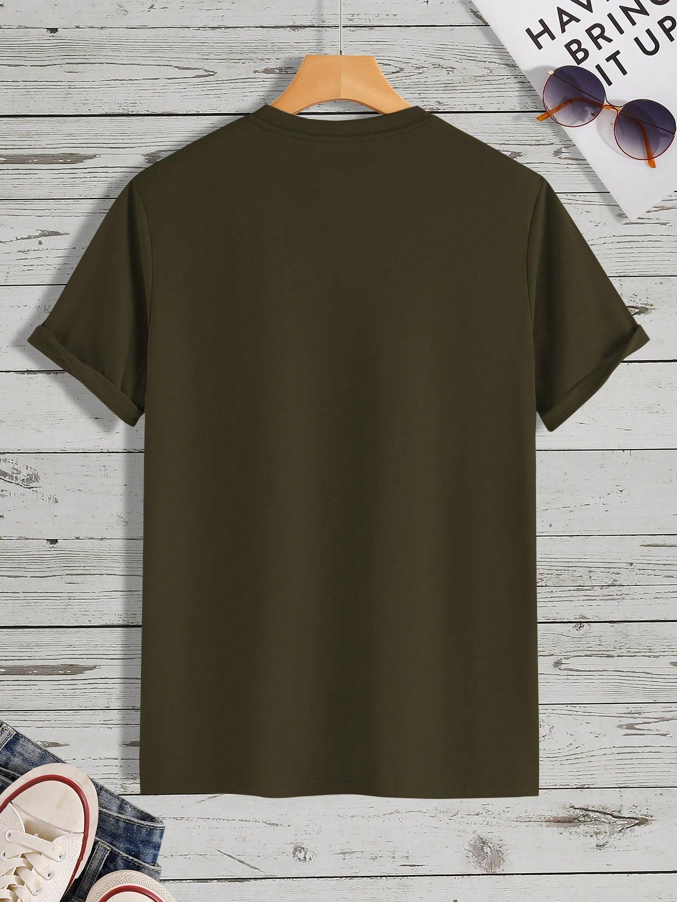 Manfinity Homme Men Playing Card Print Tee