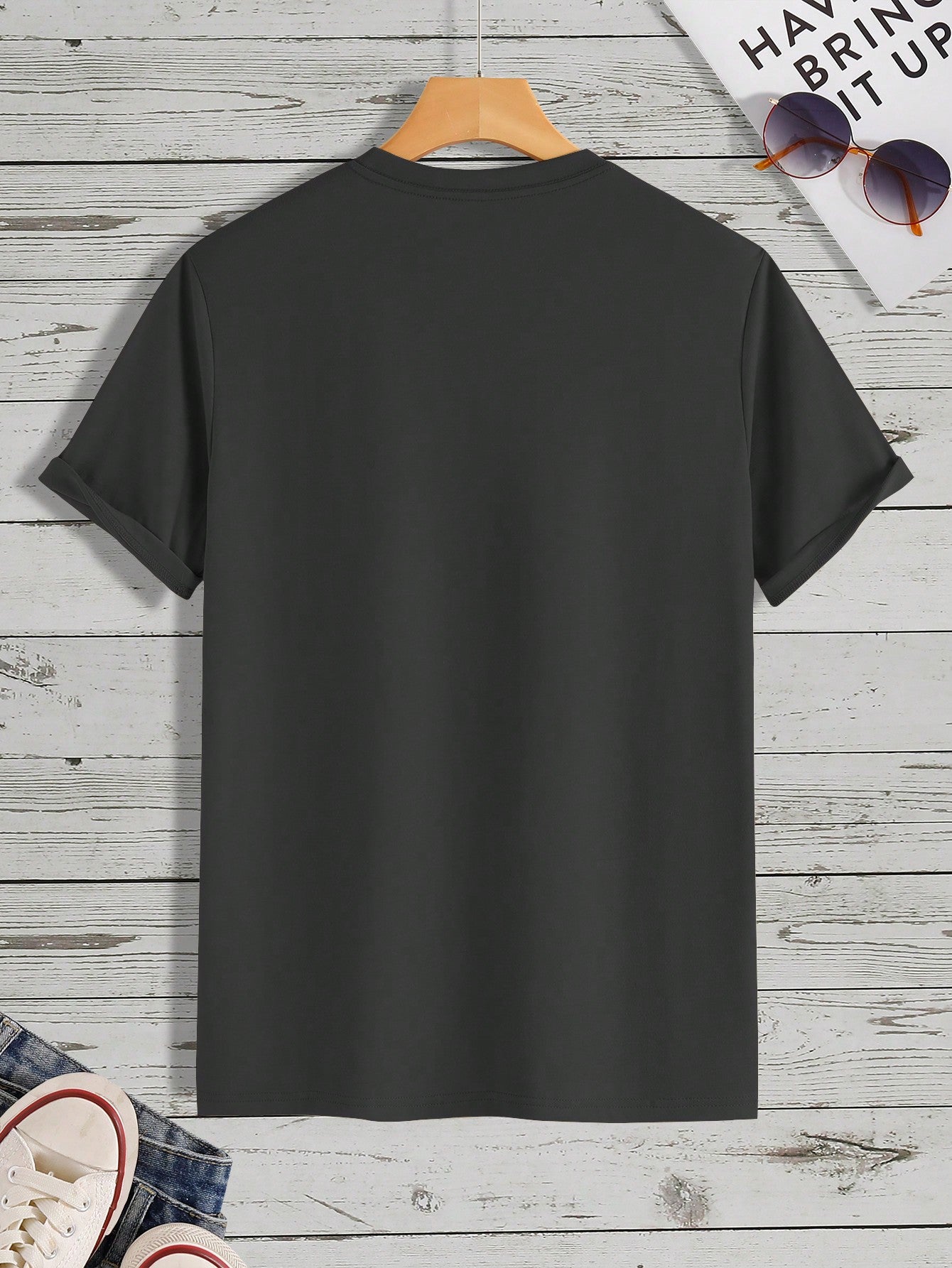 Manfinity Homme Men Playing Card Print Tee