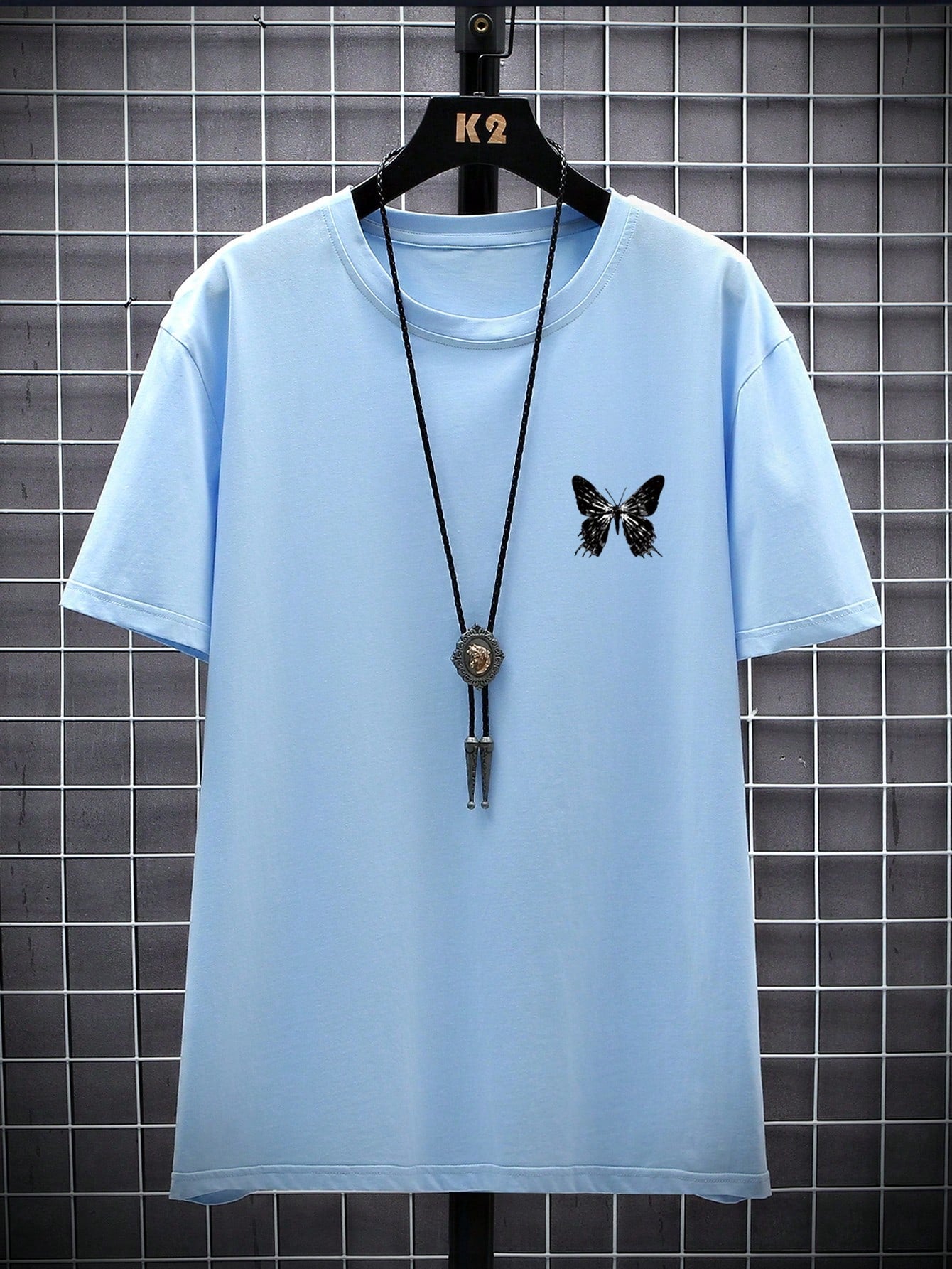 Manfinity EMRG Men Butterfly Slogan Graphic Tee
