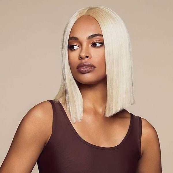 613 Blonde Bob Wigs Wear Go 13x4 Lace Front Wig Short Straight Bob Wigs - Healthier Me Beauty, LLC