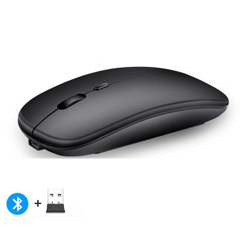 Wireless Mouse Bluetooth--Compatible RGB Rechargeable Mouses Wireless Computer Silent Mice LED Backlit Ergonomic Gaming Mouse - Healthier Me Beauty, LLC