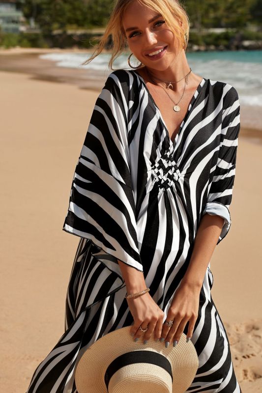 Women's Tie Dye Long Sleeve Cover-Up Dress - Healthier Me Beauty, LLC