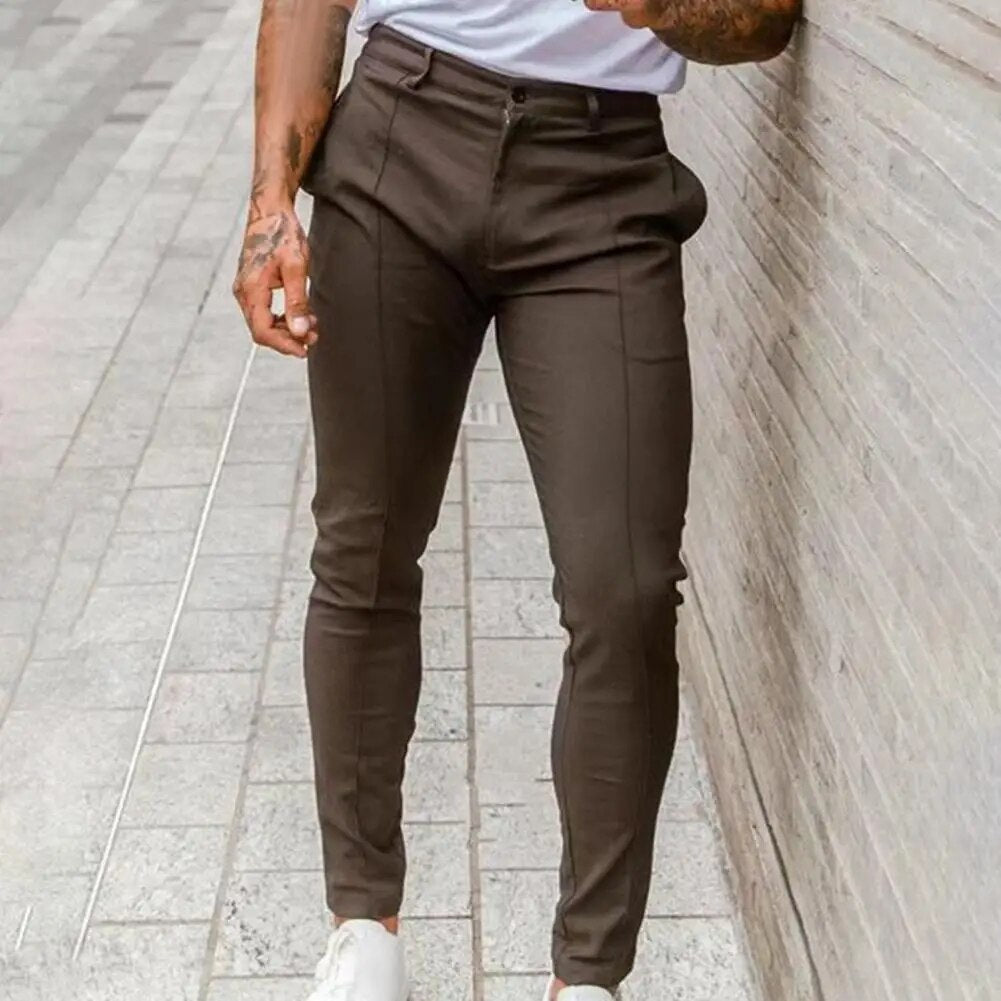 Men Business Long Trousers Casual