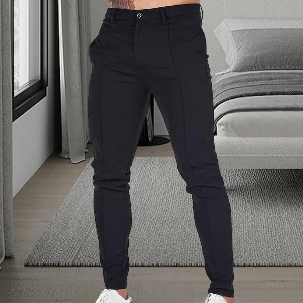 Men Business Long Trousers Casual