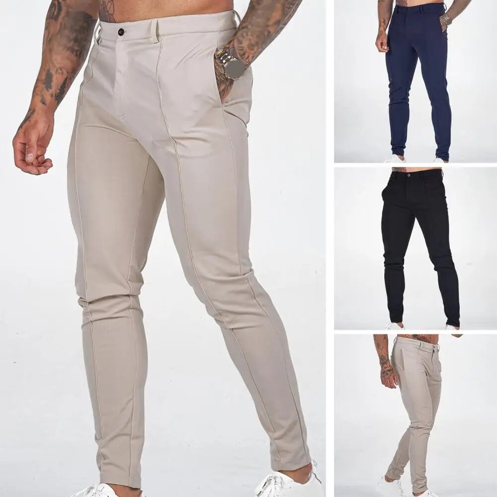 Men Business Long Trousers Casual
