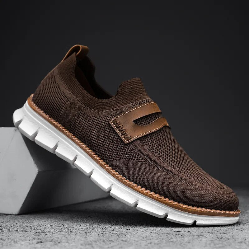 HMB Flyknit Brown Sneakers