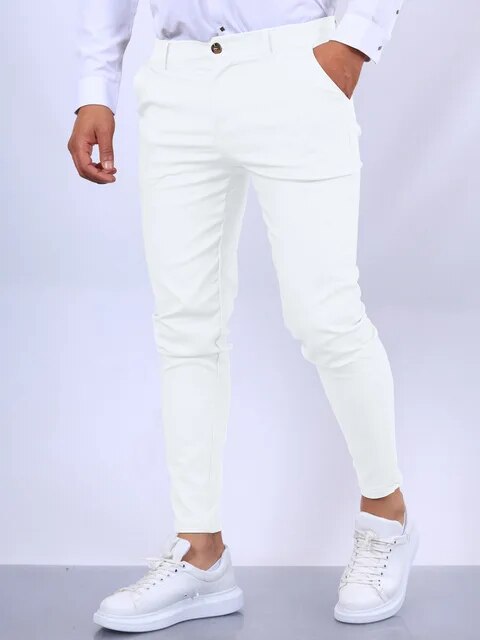 Solid Color Fashion Men's Pants