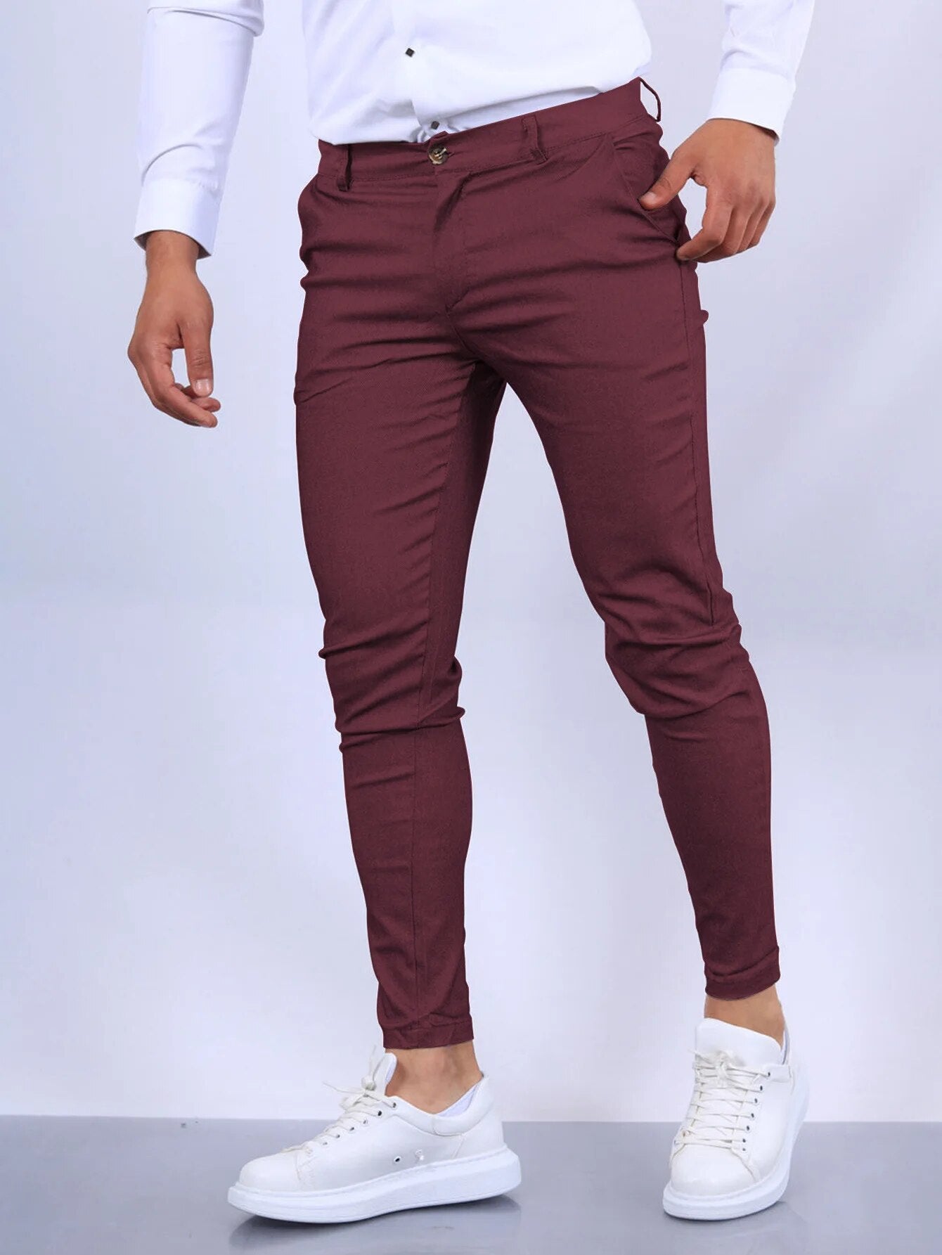 Solid Color Fashion Men's Pants
