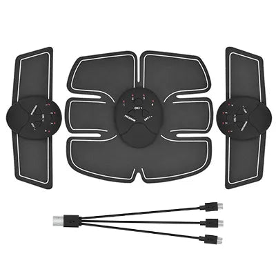 USB Rechargeable Wireless EMS Muscle Stimulator ABS Abdominal Muscle Trainer Toner Body Fitness Hip Trainer Shaping Patch Unisex