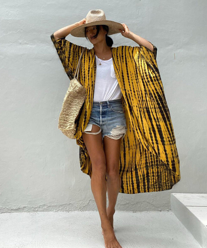 Women's Tie Dye Cover-Up Cardigan - Healthier Me Beauty, LLC