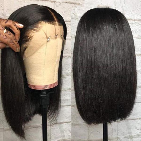 Short Straight Bob 13x4 Lace Frontal Wigs HD Lace Wigs 200% Density - Healthier Me Beauty, LLC