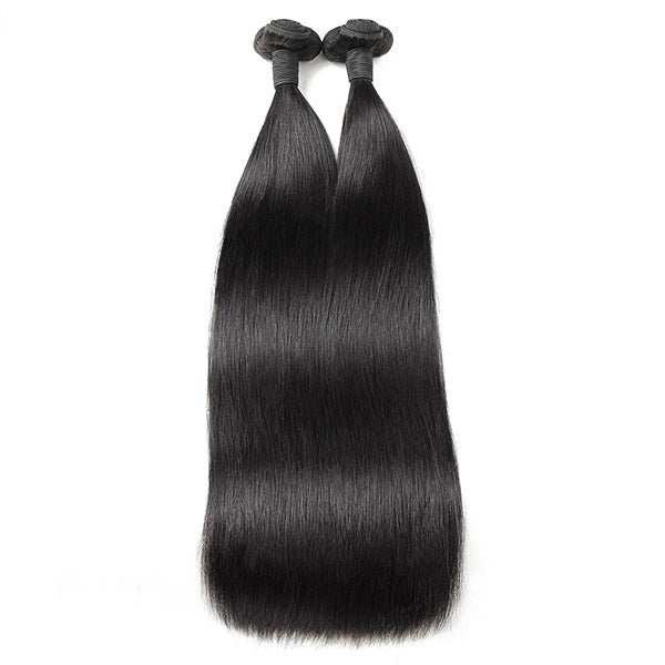 Bone Straight Hair Bundles Double Drawn Straight Hair Extension Brazilian Hair - Healthier Me Beauty, LLC