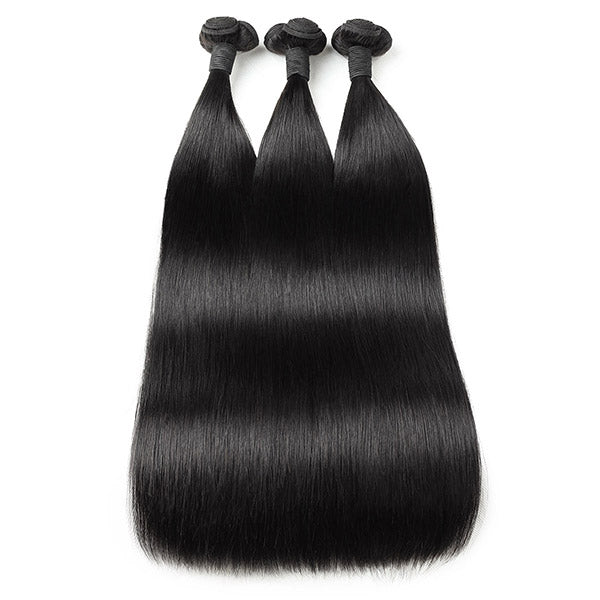 Bone Straight Hair Bundles Double Drawn Straight Hair Extension Brazilian Hair - Healthier Me Beauty, LLC