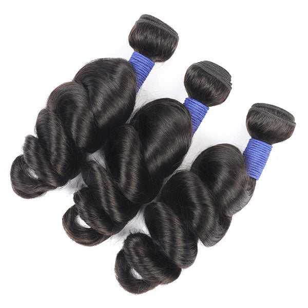 Brazilian Loose Wave Human Hair 3 Pieces 10A 100% Remy Hair - Healthier Me Beauty, LLC