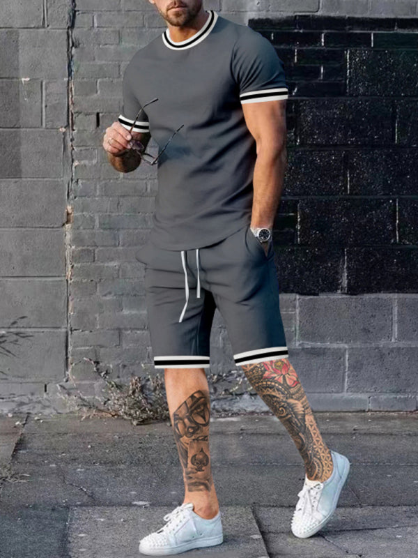 Men's Tap Shirt Top And Short Tape Shorts Set