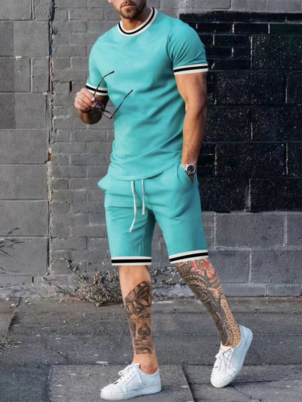Men's Tap Shirt Top And Short Tape Shorts Set