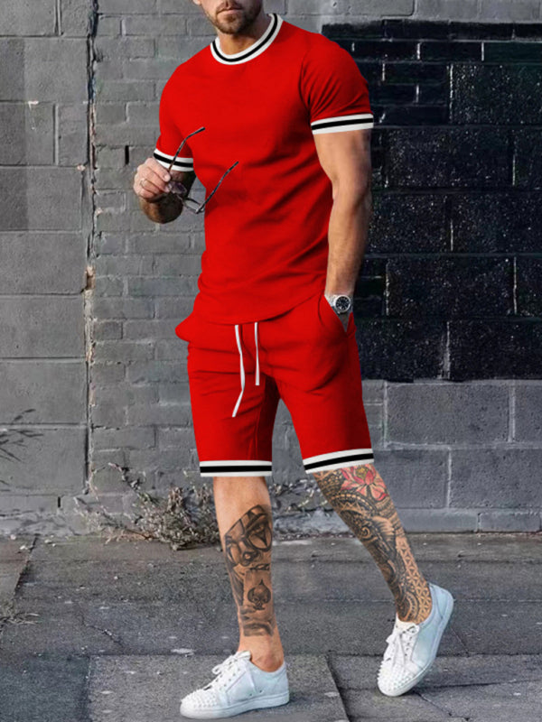 Men's Tap Shirt Top And Short Tape Shorts Set