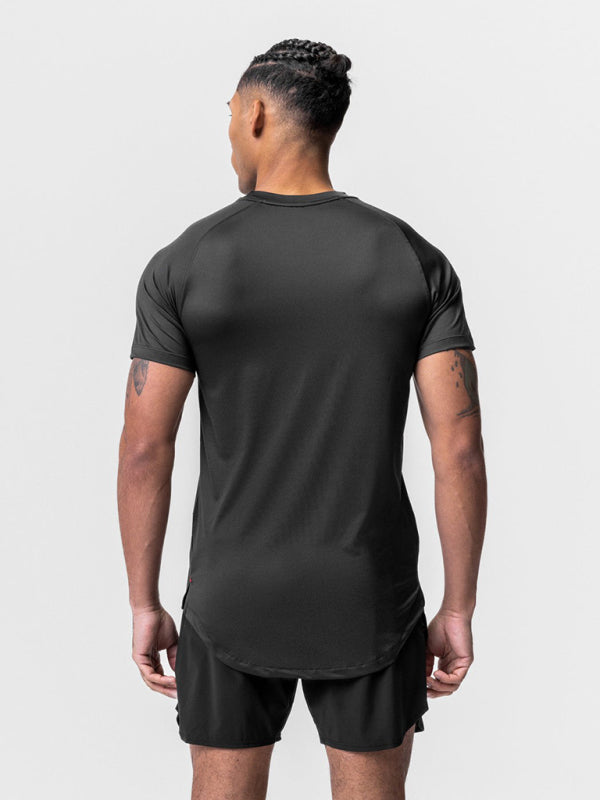 Men's Solid Color Dry Sense Short-Sleeve Shirt