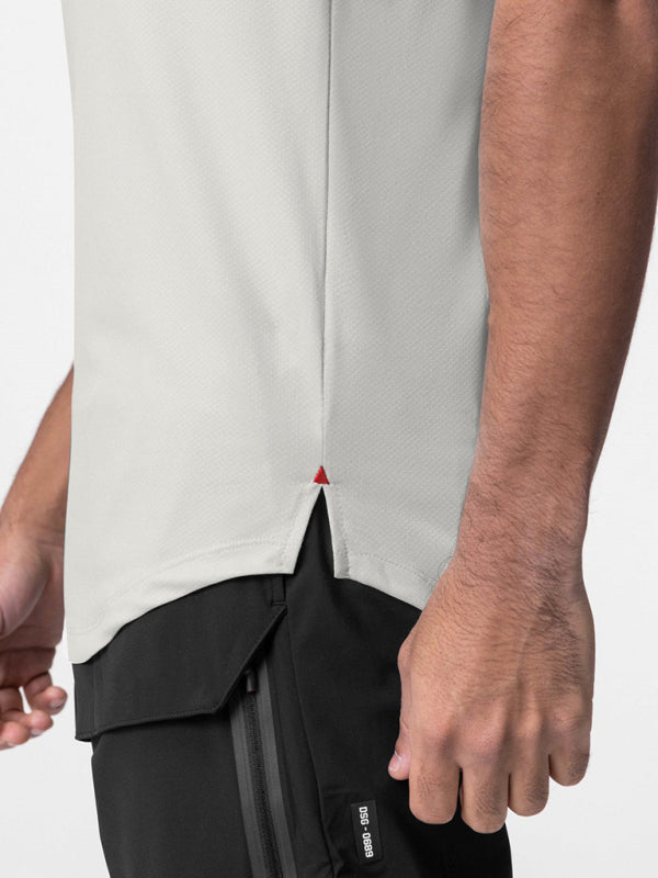 Men's Solid Color Dry Sense Short-Sleeve Shirt