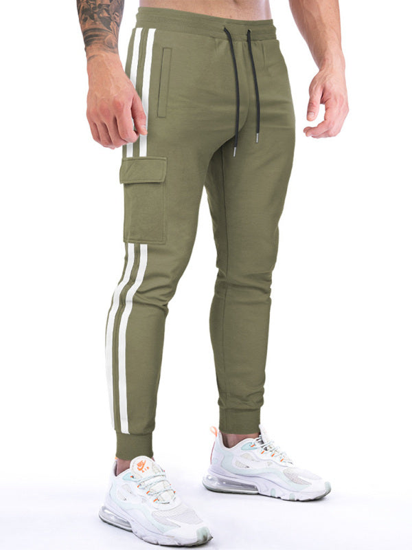 Men's Stripe Cargo Joggers