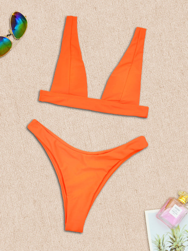 Women's High Waist Bikini Bottom And Push Up Bikinis Top Set - Healthier Me Beauty, LLC