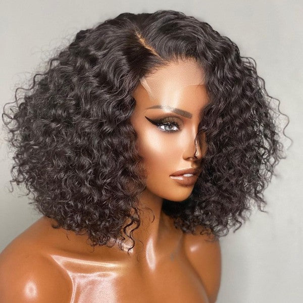 Lucky Draw | Glueless Short Deep Wave Bob Minimalist Lace Wig 100% Human Hair
