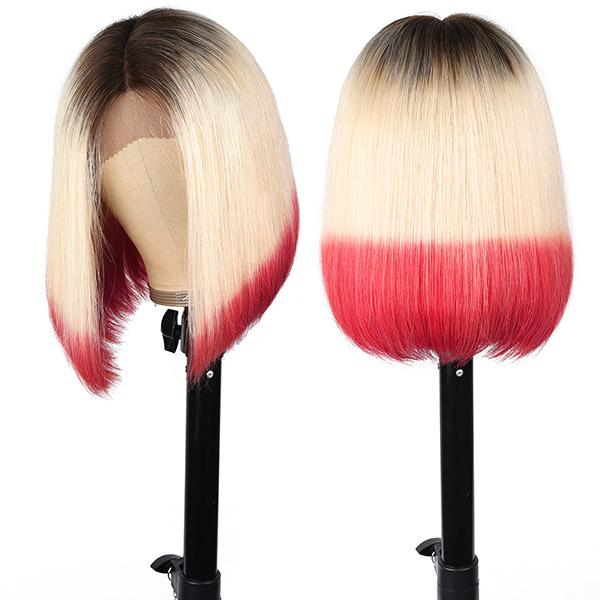613 Blonde Hair Wigs 150% Density 613 Ombre Red Wigs - Healthier Me Beauty, LLC