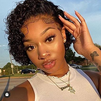 Short Curly Lace Front Wig - Healthier Me Beauty, LLC