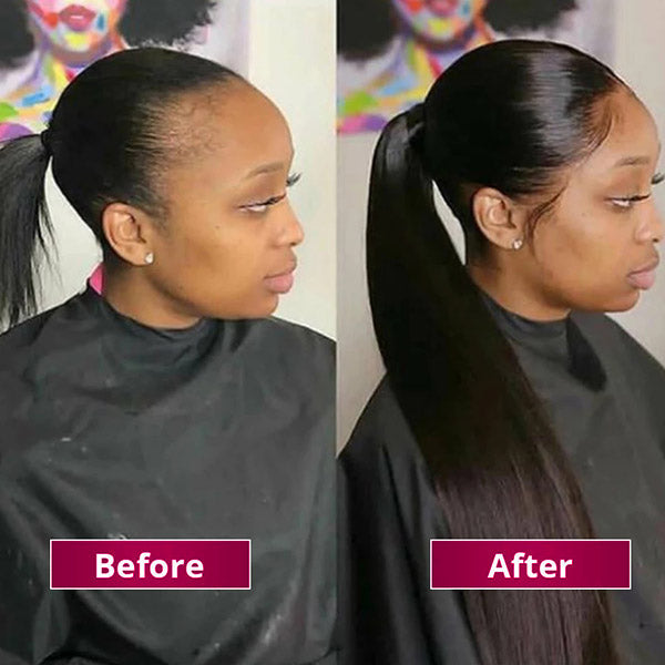 Wrap Around Ponytail Human Hair Extension Virgin Straight Hair Ponytail Extension - Healthier Me Beauty, LLC