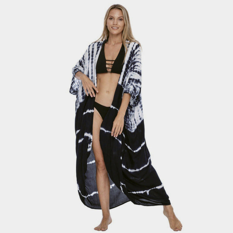Women's Tie Dye Cover-Up Cardigan - Healthier Me Beauty, LLC