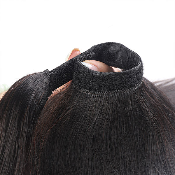 Wrap Around Ponytail Human Hair Extension Virgin Straight Hair Ponytail Extension - Healthier Me Beauty, LLC