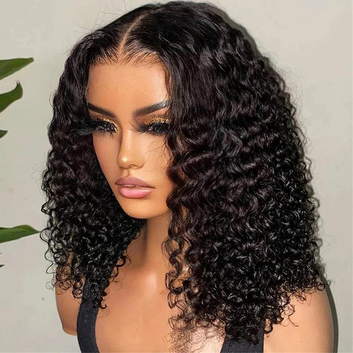 CODE:C20 20% Off 10" Curly Short 13x4 Lace Bob Glueless Wig Flash Deal