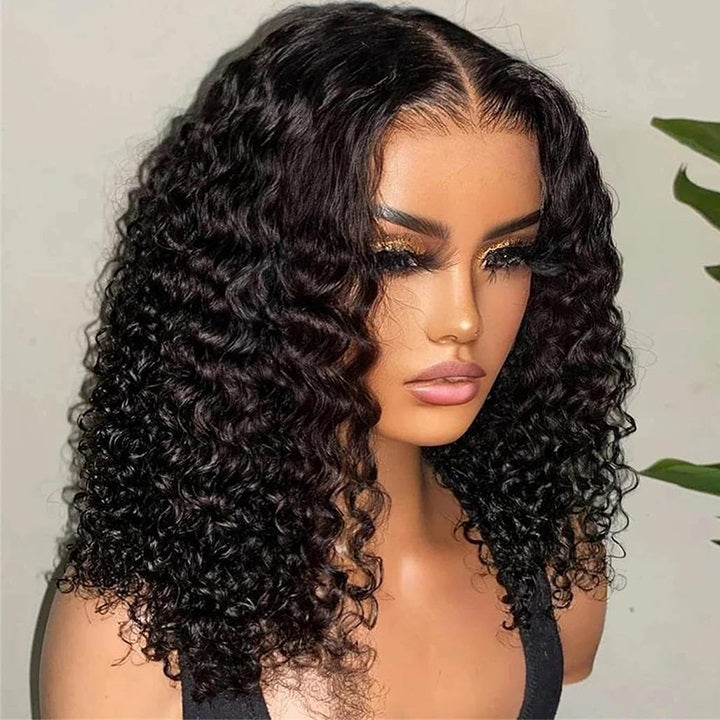 CODE:C20 20% Off 10" Curly Short 13x4 Lace Bob Glueless Wig Flash Deal