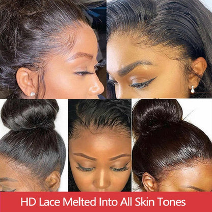 360 Lace Straight Pre plucked Wigs Human Hair Wig For Women