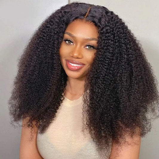 CODE:C20 20% Off  8" Afro Kinky Curly 13x4 Lace Front Wig Glueless Wig Flash Deal