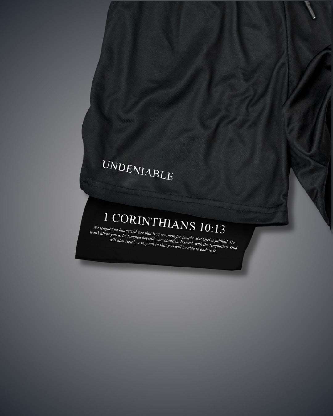 1 Corinthians 10:13 Cross Performance Shorts - Healthier Me Beauty, LLC