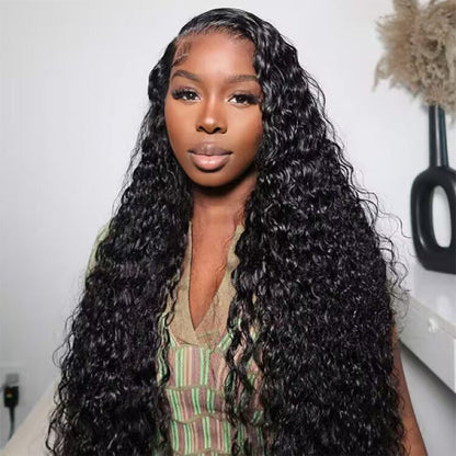 7x5 Pre Everything Glueless Water Wave Wigs Pre Cut 13x5 Lace Human Hair Wigs