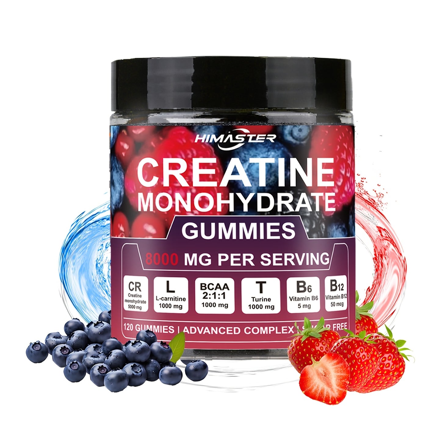 Himaster Creatine Monohydrate Gummies for  Men