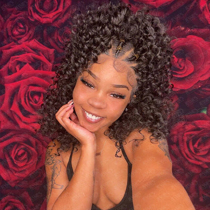 Handmade Knotless 13x6 Lace Front Braided Wig for Women