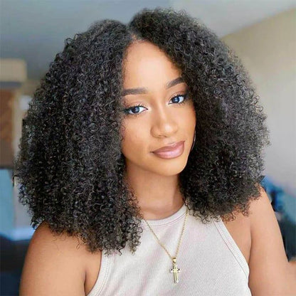 $89.99 16" Afro Kinky Curly U Part Wig Glueless Wig Flash Deal