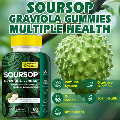 Soursop Graviola 60 Gummies )